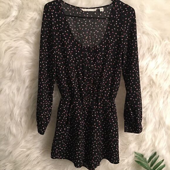 Lauren Conrad Button up long sleeve pocket romper - Picture 5 of 5